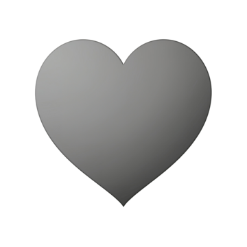 pngtree gray heart speech bubble png image 11519810